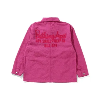 A BATHING APE Coverall Women'ss Jacket Pink