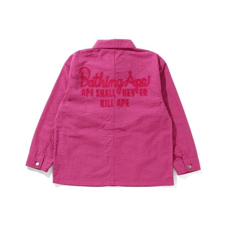 Bape Coverall Women'ss Jacket Pink-0