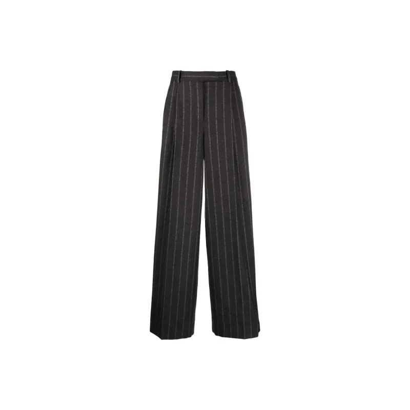 VERSACE Pinstripe Pant 'Medium Grey'-0