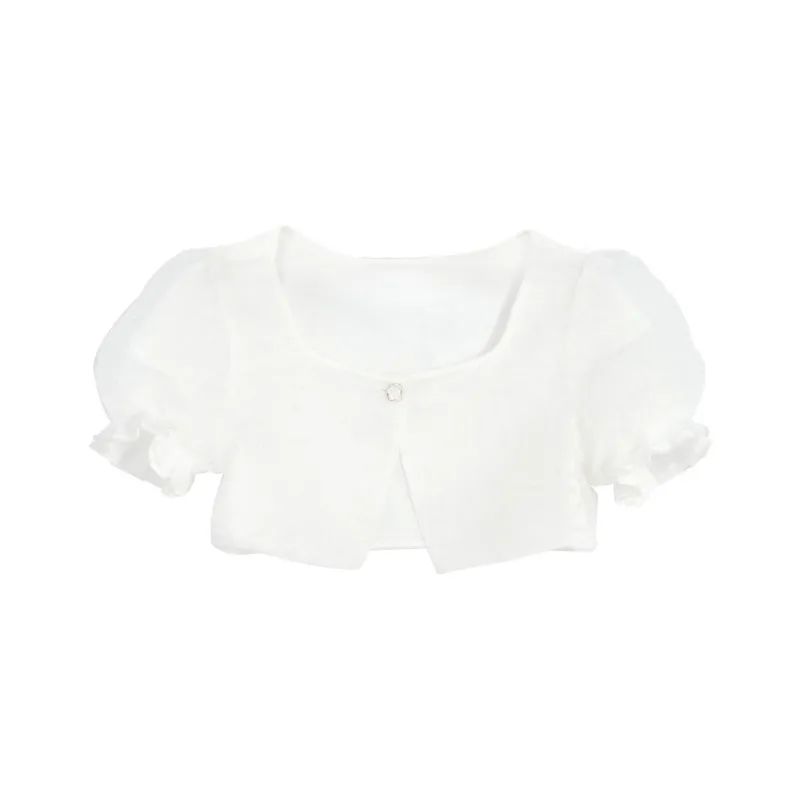 Snbl Cropped Coats Women's White-0