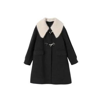 XIANGYING Coats Women's Gray
