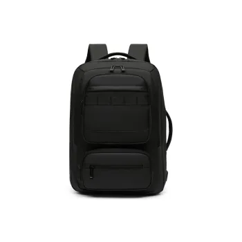 H YXIANG Oxford Travel Bag Backpack Unisex Black/Gray