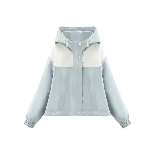 A Paradise For Awakening Cropped Coat Women's Blue