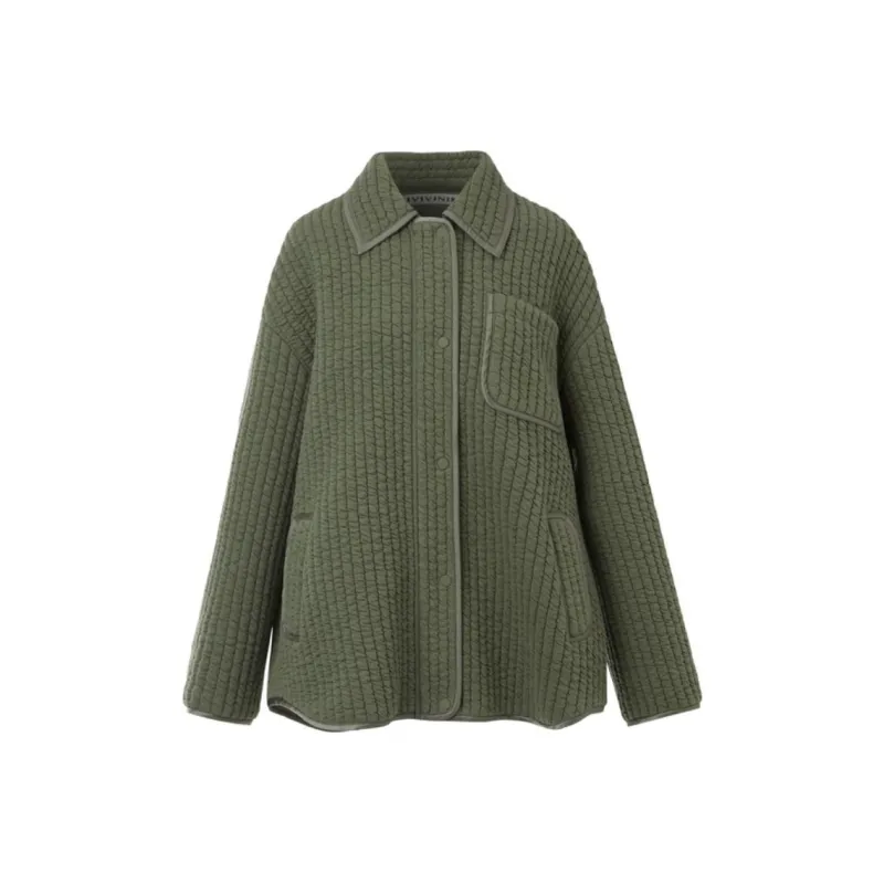 III VIVINIKO Puffer Jacket Women's Army Green-0
