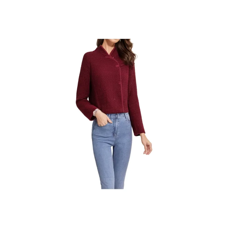 Mapping Cropped Coats Women's-0
