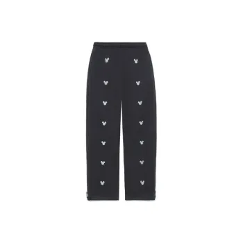 Disney X LINING Knitted Sweatpants Women's Black