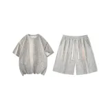 Clothing Set (Heather Gray T-Shirt+Heather Gray Shorts)