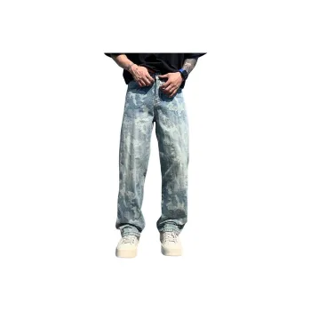 BENGEN Jeans Unisex Blue