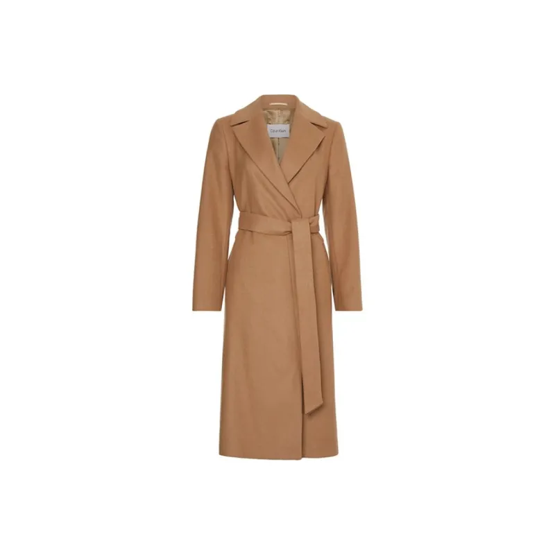 CALVIN KLEIN Coat Women's Camel-0