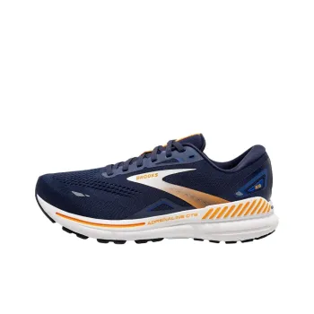 Brooks Adrenaline GTS 23 Cushioning, Breathable, Supportive Low Top Running Shoes Men's Blue Orange