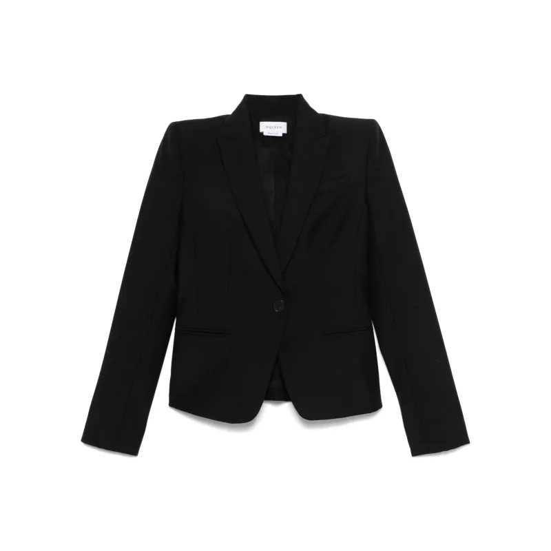 Alexander McQueen Logo charm Blazer-0