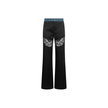 Blumarine Panelled Straight Trousers
