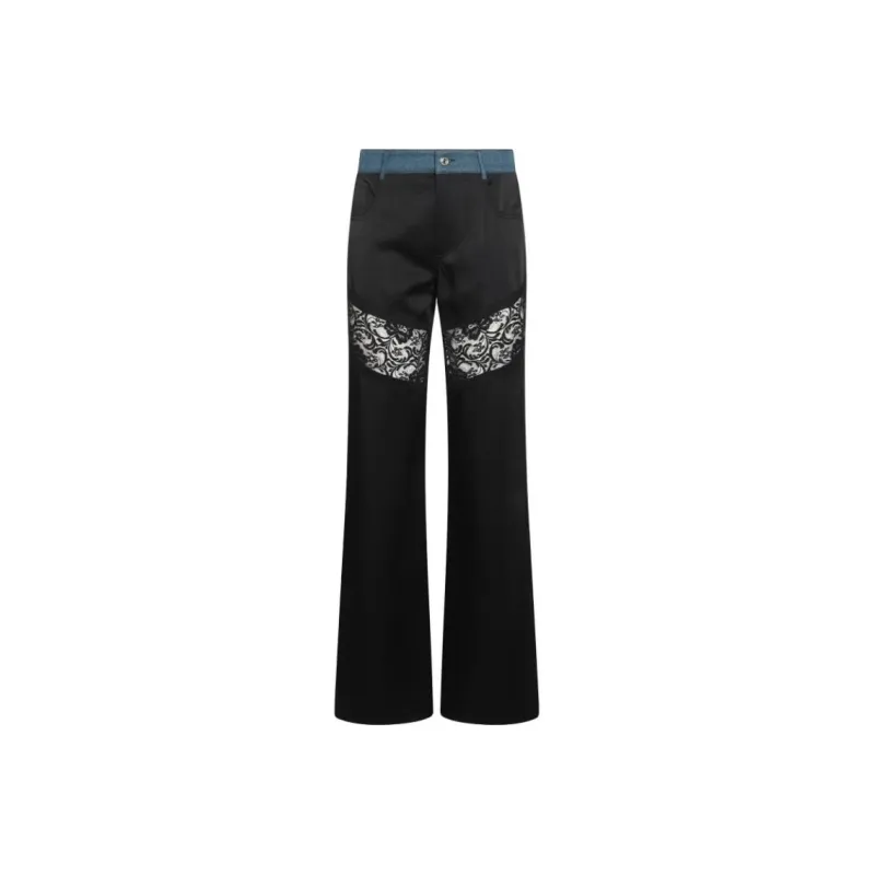 Blumarine Panelled Straight Trousers-0