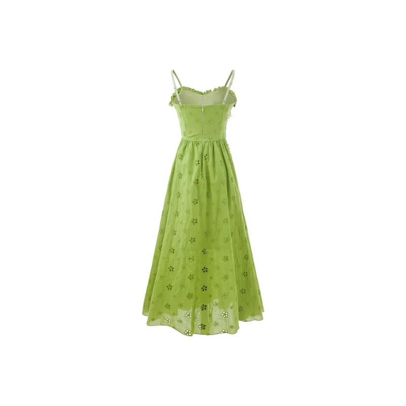 PLANE DRIFT Slip Dresses Women's Green-1