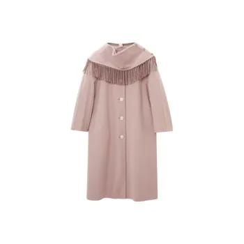 OVV Coats Women's Nude Pink Solid Color B0