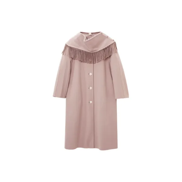 OVV Coats Women's Nude Pink Solid Color B0-0