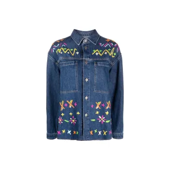 MIRA MIKATI Denim Jacket Women's Blue