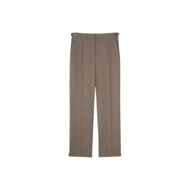 THEORY Casual Pants Women's Plaid Mixed Color-0