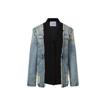 JAC FLEURANT Denim Jacket Women's Blue