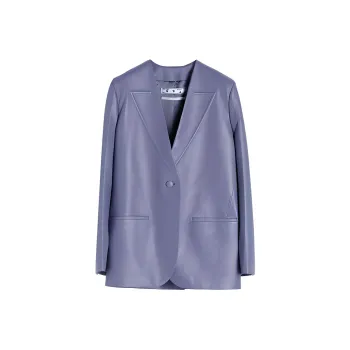 OFF-WHITE FW21 Leather Jackets Women's Purple