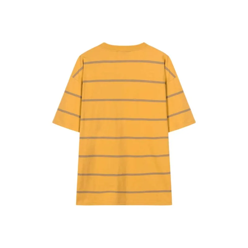 Drew House SS25 T Shirt Unisex Gold Stripes-1