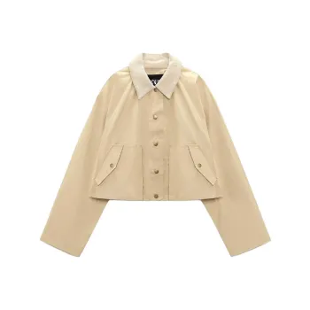 ZARA Cropped Coats Women's Beige