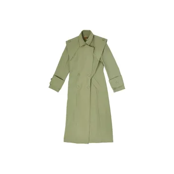 D. MARTINA QUEEN Trench Coats Women's Emerald Green