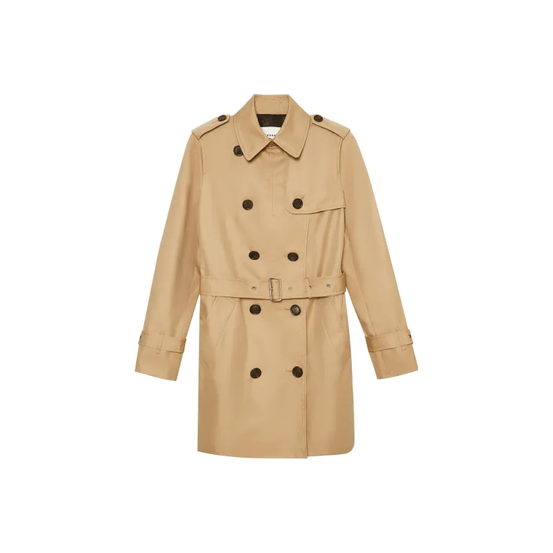 COACH Trench Coat Women's Khaki-0