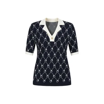 JZ. ANNAKRO Knitwear Women's Floral Dark Blue