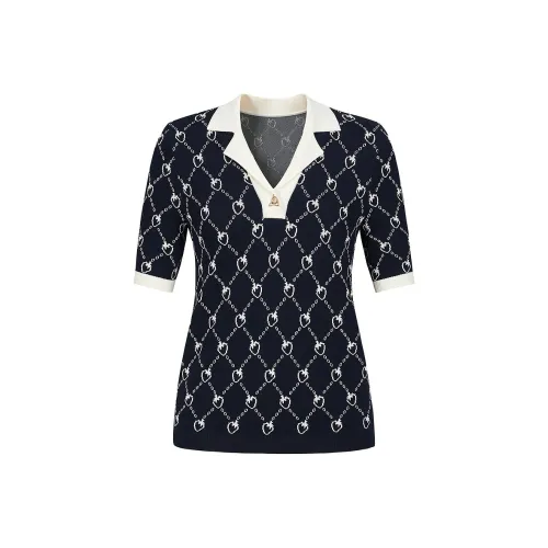 JZ. ANNAKRO Knitwear Women's Floral Dark Blue