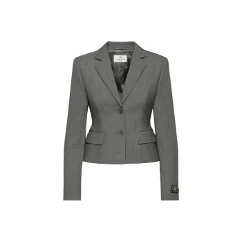 ARITZIA FW24 Babaton Curate Blazer Business Suit Women's Heather Charcoal/Stone Phoebe Zhennan Charcoal