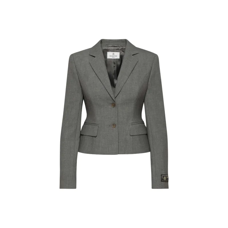 ARITZIA FW24 Babaton Curate Blazer Business Suit Women's Heather Charcoal/Stone Phoebe Zhennan Charcoal-0