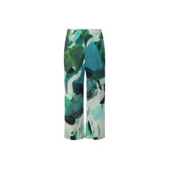 PLEATS PLEASE ISSEY MIYAKE Knitted Sweatpants Women's Green