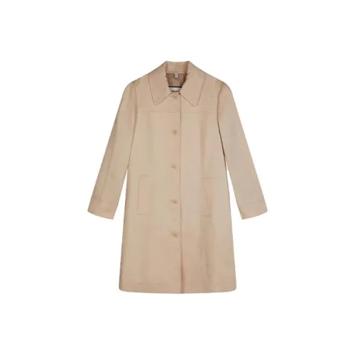 COACH SS23 Trench Coat Women's Porcelain Color