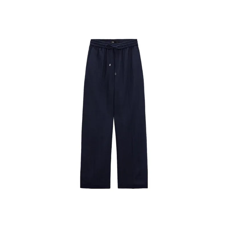 ZARA Casual Pants Women's Sea Blue-0