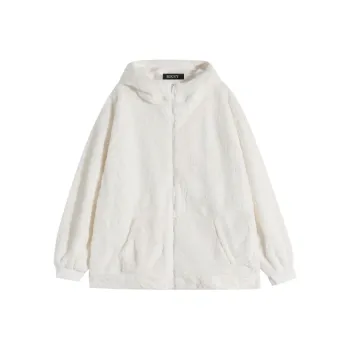 MKBY Velvet feel Coat Women's White