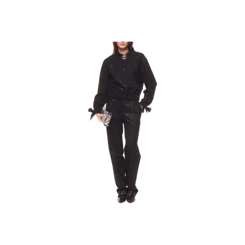 CHANEL 24 New Spring And Summer Arrivals Casual Pants Women's Black-0