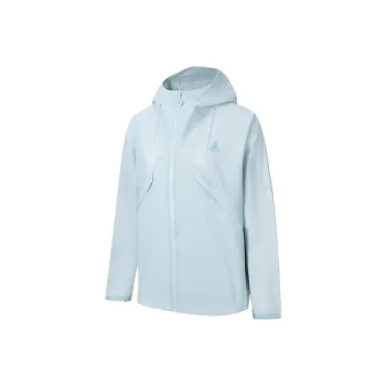 Anta Water Resistant Windproof Breathable Windbreaker Jacket Women's Light Sky Blue