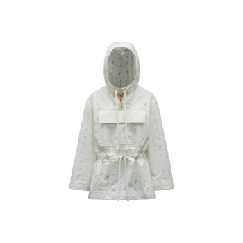 Moncler SS22 Trench Coat Women's White