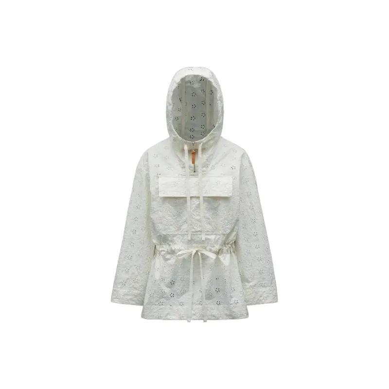 Moncler SS22 Trench Coat Women's White-0