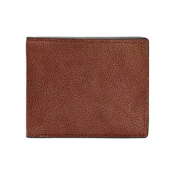 FOSSIL Leather Wallet Men's Brown