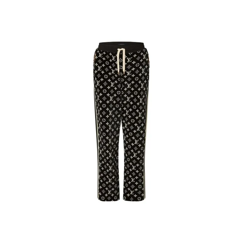 LOUIS VUITTON FW22 Knitted Sports Pants Women's Black-0