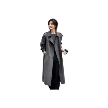 XWI Coat Women's Dark Brown Gray