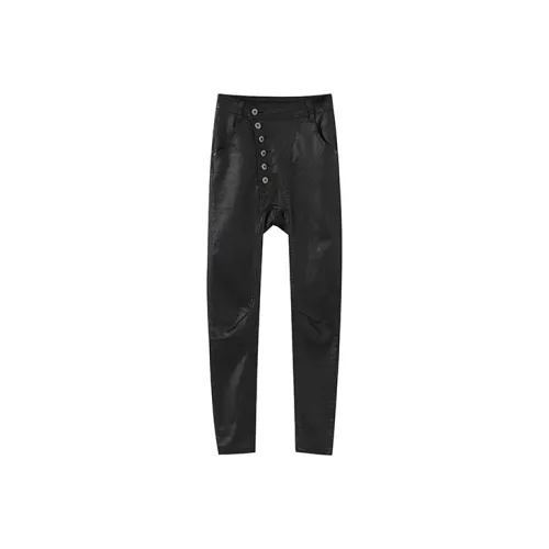 YUMOMO STAR Pencil Pants Pants Women's Texture Black