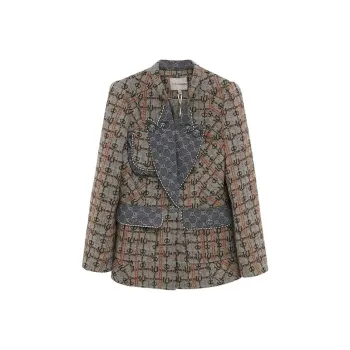 LULUALWAYS Denim Jacket Women's Coffee