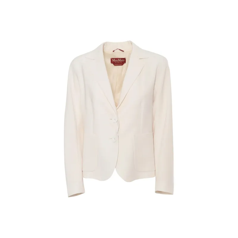MaxMara Studio Single Breasted Long Sleeved Jacket-0