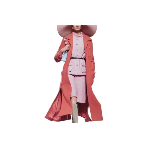 CHANEL Coats Women's Pink
