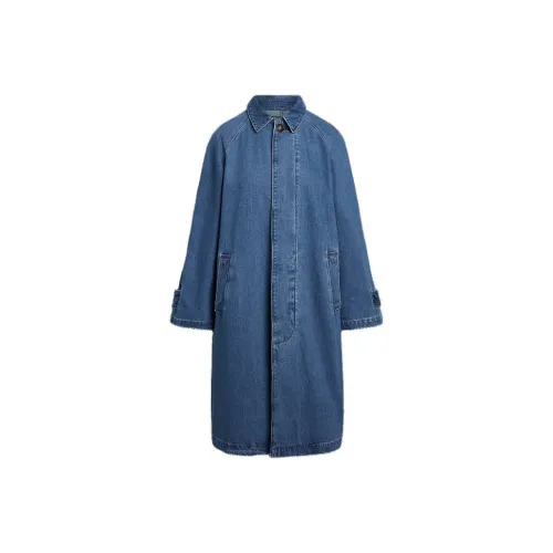 Polo Ralph Lauren Trench Coats Women's Denim Blue