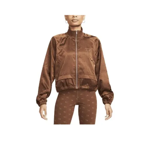 Nike Cropped Coats Women's Brown