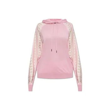 VERSACE Chain Printed Knitted Drawstring Hoodie